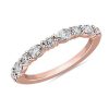 Women'S Rings | Blue Nile J'Adore Le Jardin Diamond Wedding Ring In 14K Rose Gold (5/8 Ct. Tw.)