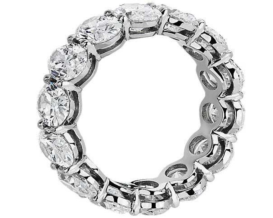 Women'S Rings | Blue Nile Oval Cut Eternity Ring In Platinum (8 Ct. Tw.)