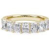 Women'S Rings | Blue Nile Seven Stone Radiant Diamond Ring In 14K Yellow Gold (2 Ct. Tw.)