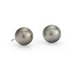 Earrings | Blue Nile Tahitian Cultured Pearl Stud Earrings In 18K White Gold (11-12Mm)