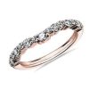 Women'S Rings | Blue Nile Crescendo Curved Diamond Wedding Ring In 14K Rose Gold (1/2 Ct. Tw.)