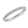 Women'S Rings | Blue Nile French Pav Diamond Ring In 14K White Gold (1/4 Ct. Tw.)