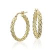 Earrings | Blue Nile Braided Hoop Earrings In 18K Italian Yellow Gold