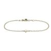 Bracelets | Blue Nile Mini Sideways Cross Bracelet In 14K Yellow Gold (1.15 Mm)