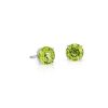 Earrings | Blue Nile Peridot Stud Earrings In 14K White Gold (7Mm)