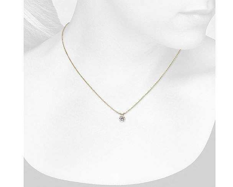 Necklaces | Blue Nile Diamond Solitaire Pendant In 14K Yellow Gold (3/4 Ct. Tw.)