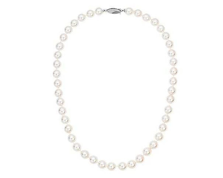 Necklaces | Blue Nile 20" Classic Akoya Cultured Pearl Strand Necklace In 18K White Gold (8.0-8.5Mm)