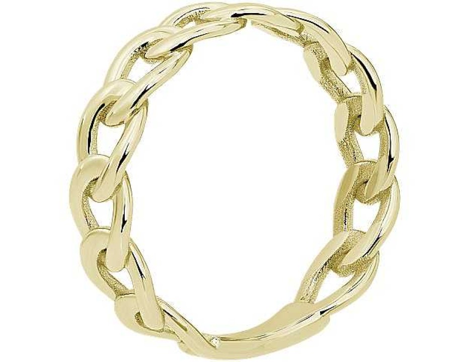 Rings | Blue Nile Curb Link Chain Ring In 14K Yellow Gold