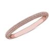 Women'S Rings | Blue Nile Microbead Stackable Ring In 18K Rose Gold (2Mm)