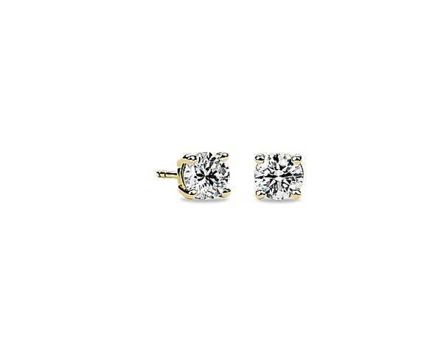 Earrings | Blue Nile Diamond Stud Earrings In 14K Yellow Gold (1 1/2 Ct. Tw.)