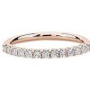 Women'S Rings | Blue Nile Luna Diamond Ring In 14K Rose Gold (1/4 Ct. Tw.)