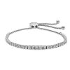 Bracelets | Blue Nile Graduating Diamond Bolo Bracelet In 14K White Gold (2 Ct. Tw.)