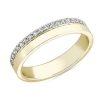 Rings | Blue Nile Zac Zac Posen Diamond Edge Ring In 14K Yellow Gold (4 Mm, 1/5 Ct. Tw.)