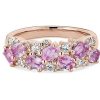 Rings | Blue Nile Romantic Oval Pink Sapphire And Diamond Ring In 14K Rose Gold