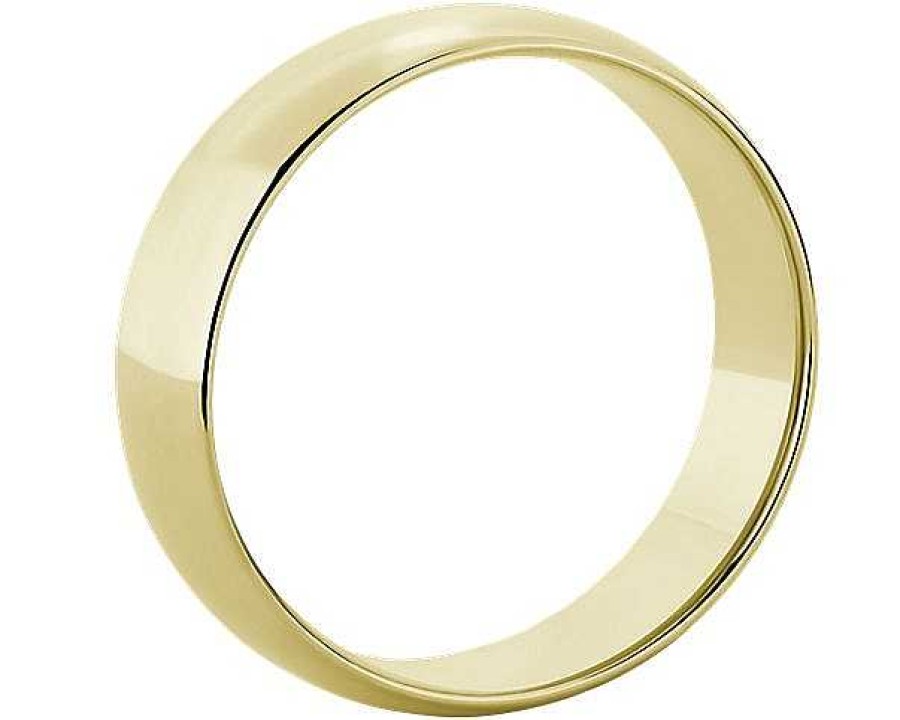 Men'S Rings | Blue Nile Mid-Weight Comfort Fit Wedding Ring In 14K Yellow Gold (6Mm)