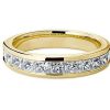 Women'S Rings | Blue Nile Channel Set Princess Diamond Ring In 18K Yellow Gold (1 1/2 Ct. Tw.)