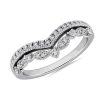 Women'S Rings | Blue Nile Regal Curved Diamond Ring In 14K White Gold (1/4 Ct. Tw.)