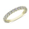 Women'S Rings | Blue Nile Comfort Fit Round Brilliant Diamond Anniversary Ring In 14K Yellow Gold (1 Ct. Tw.)