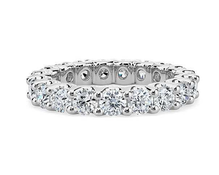 Rings | Blue Nile Luna Diamond Eternity Ring In Platinum (3 Ct. Tw.)