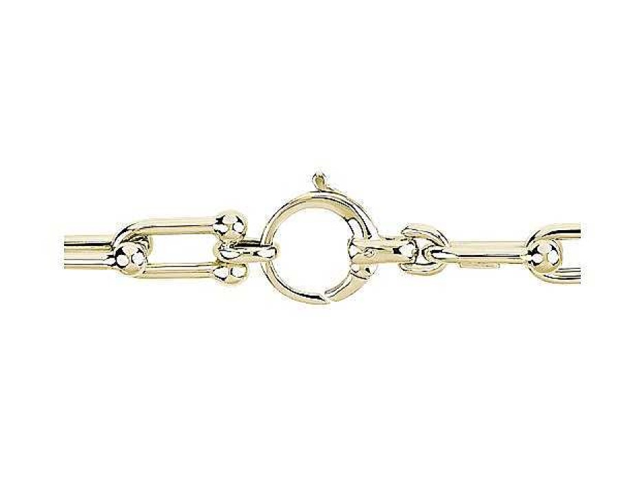 Bracelets | Blue Nile 8" Shiny Fancy Links Bracelet In 14K Yellow Gold