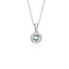 Necklaces | Blue Nile Aquamarine Rope Pendant In Sterling Silver (7Mm)