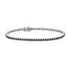 Bracelets | Blue Nile Blue Sapphire Tennis Bracelet In 14K White Gold (2Mm)