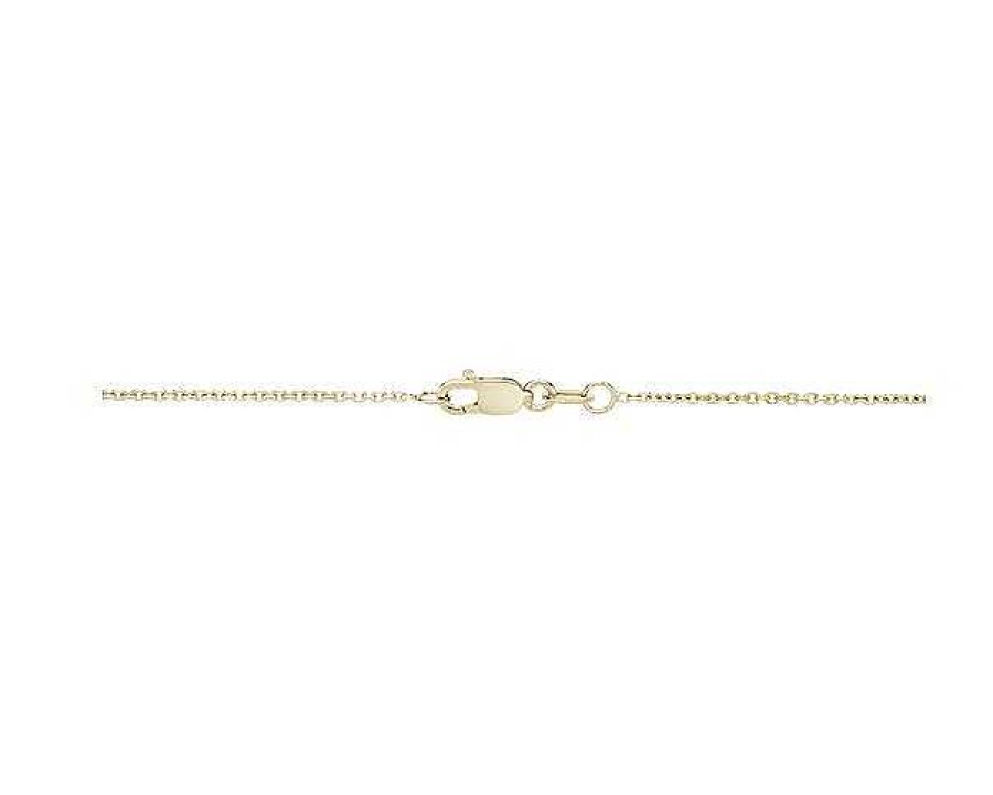 Necklaces | Blue Nile Round Aquamarine Pendant In 14K Yellow Gold (7Mm)