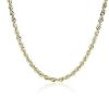 Necklaces | Blue Nile 24" Men'S Solid Diamond Cut Rope Necklace In 14K Yellow Gold (6 Mm)