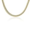 Necklaces | Blue Nile 18" Wide Herringbone Necklace In 14K Italian Yellow Gold (7 Mm)