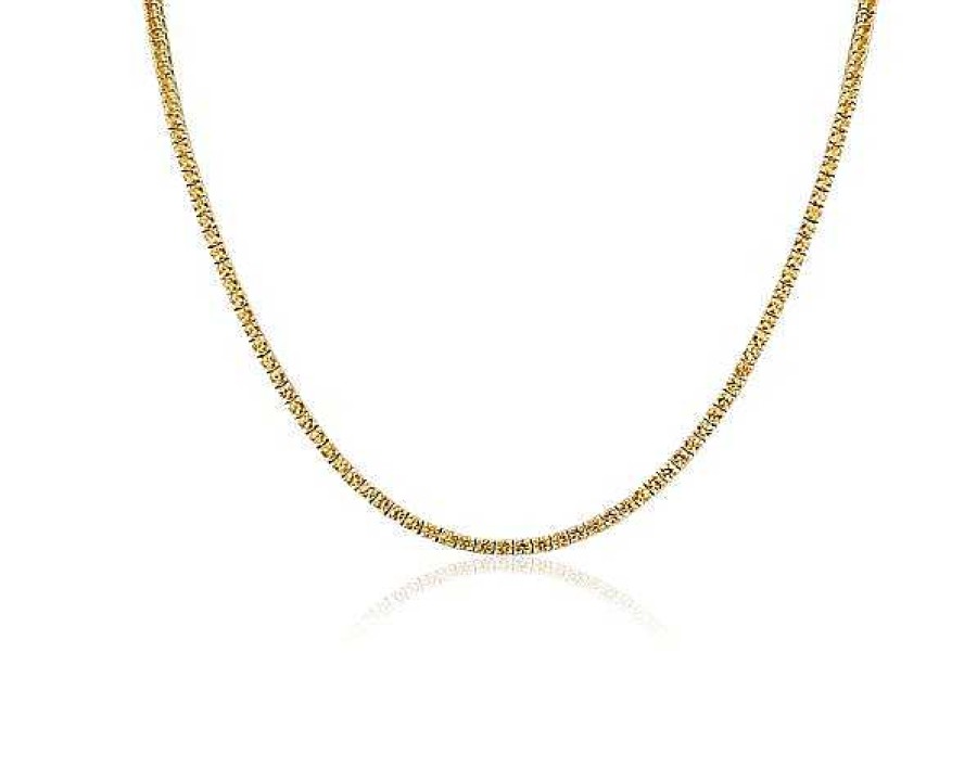 Necklaces | Blue Nile Yellow Sapphire Eternity Necklace In 14K Yellow Gold