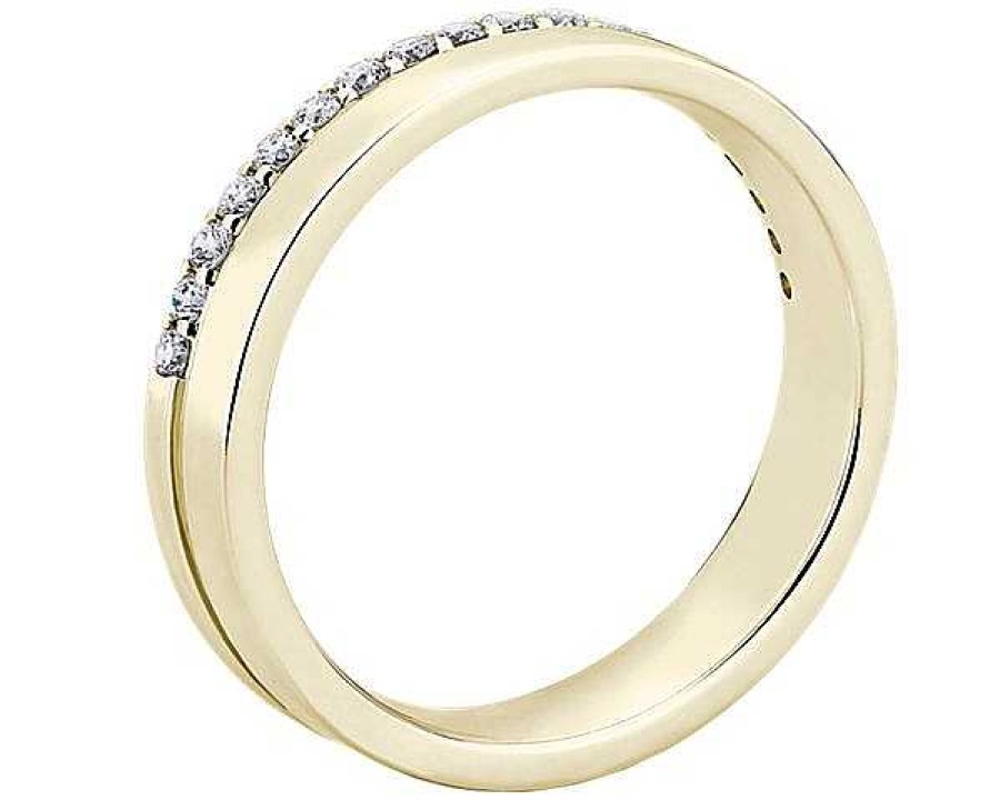 Rings | Blue Nile Zac Zac Posen Diamond Edge Ring In 14K Yellow Gold (4 Mm, 1/5 Ct. Tw.)