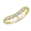 Rings | Blue Nile Curved Tiara Edge Stackable Ring In 18K Yellow Gold