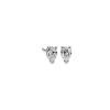 Earrings | Blue Nile Lab Grown Diamond Pear-Cut Stud Earrings In 14K White Gold (3/4 Ct. Tw.)