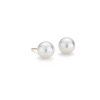 Earrings | Blue Nile Classic Akoya Cultured Pearl Stud Earrings In 18K Yellow Gold (7.0-7.5Mm)