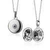 Necklaces | Blue Nile Monica Rich Kosann Petite Sapphire Locket In Sterling Silver (2Mm)