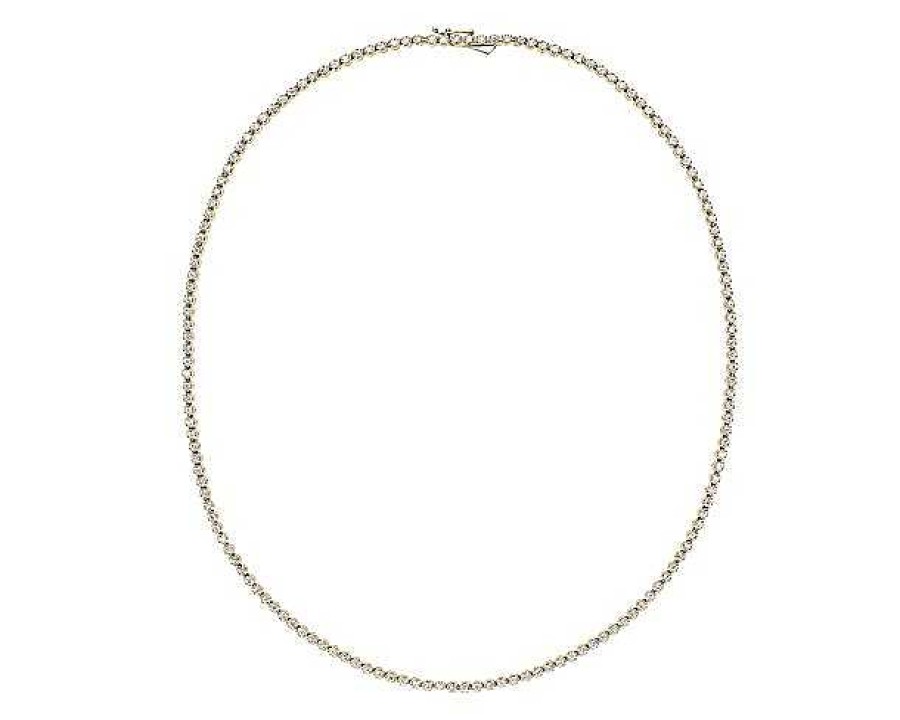 Necklaces | Blue Nile Straight Eternity Necklace In Yellow Gold (3 Ct. Tw.)