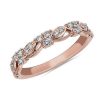 Women'S Rings | Blue Nile Romantic Vintage Lace Diamond Ring In 14K Rose Gold (1/3 Ct. Tw.)