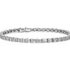 Bracelets | Blue Nile Round & Baguette Diamond Bracelet In 14K White Gold (2 1/4 Ct. Tw.)