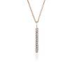 Necklaces | Blue Nile Mini Diamond Vertical Bar Pendant In 14K Rose Gold