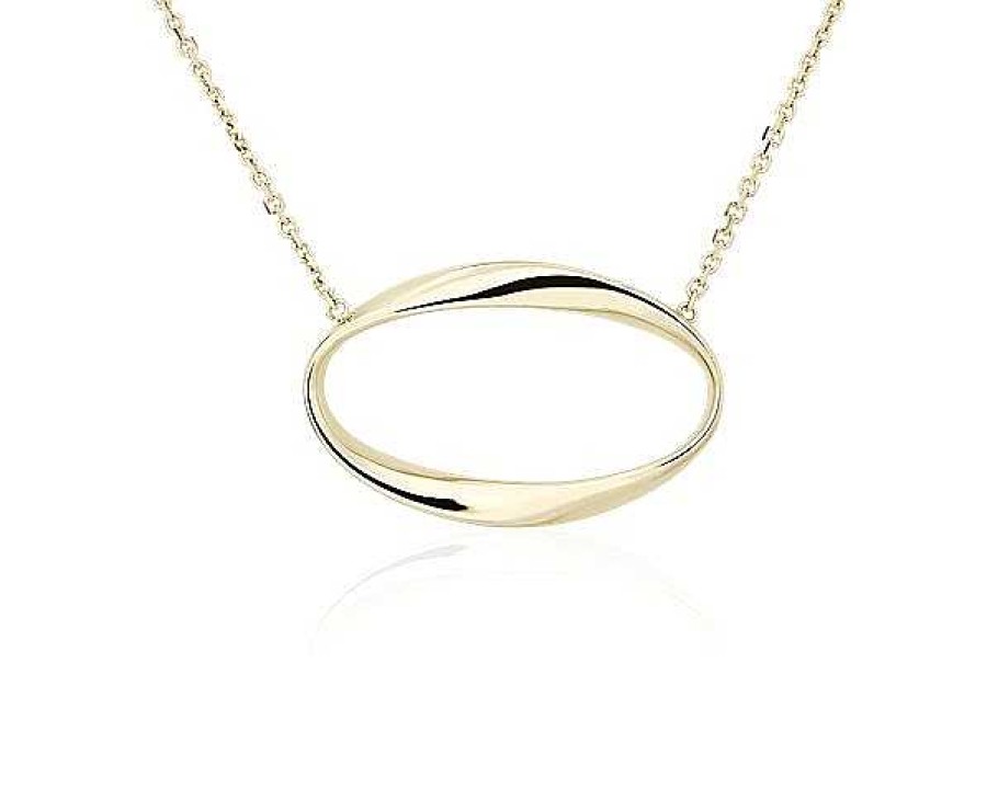 Necklaces | Blue Nile 19" Delicate Oval Necklace In 14K Yellow Gold (1 Mm)