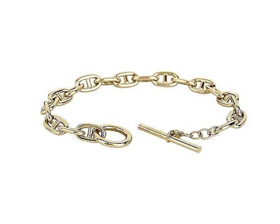 Bracelets | Blue Nile 8" Mariner Link Bracelet In 14K Yellow Gold (8 Mm)