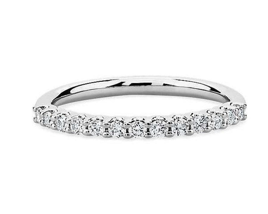 Women'S Rings | Blue Nile Luna Diamond Ring In 14K White Gold (1/4 Ct. Tw.)