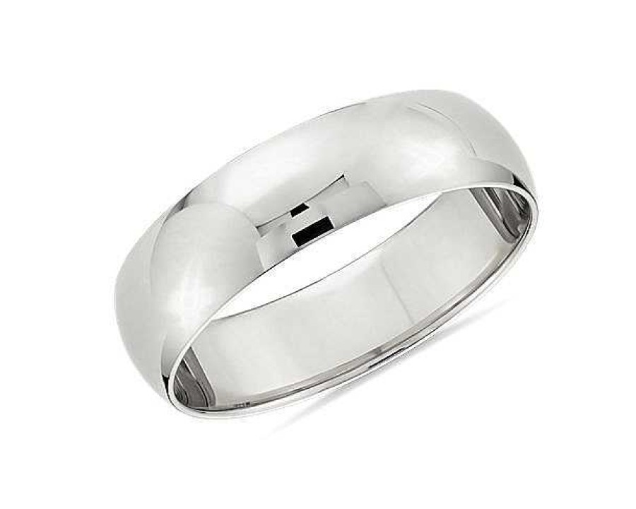 Men'S Rings | Blue Nile Classic Wedding Ring In Platinum (6Mm)