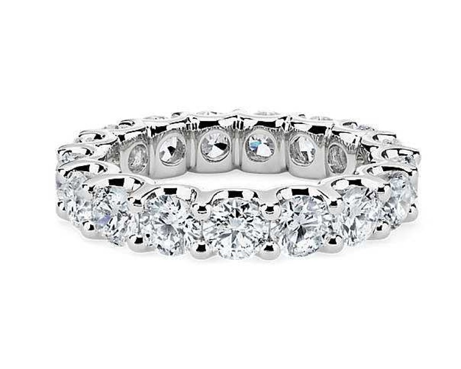 Rings | Blue Nile Luna Diamond Eternity Ring In Platinum (4 Ct. Tw.)