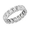 Women'S Rings | Blue Nile Bezel Emerald Diamond Eternity Ring In Platinum (2 3/4 Ct. Tw.)