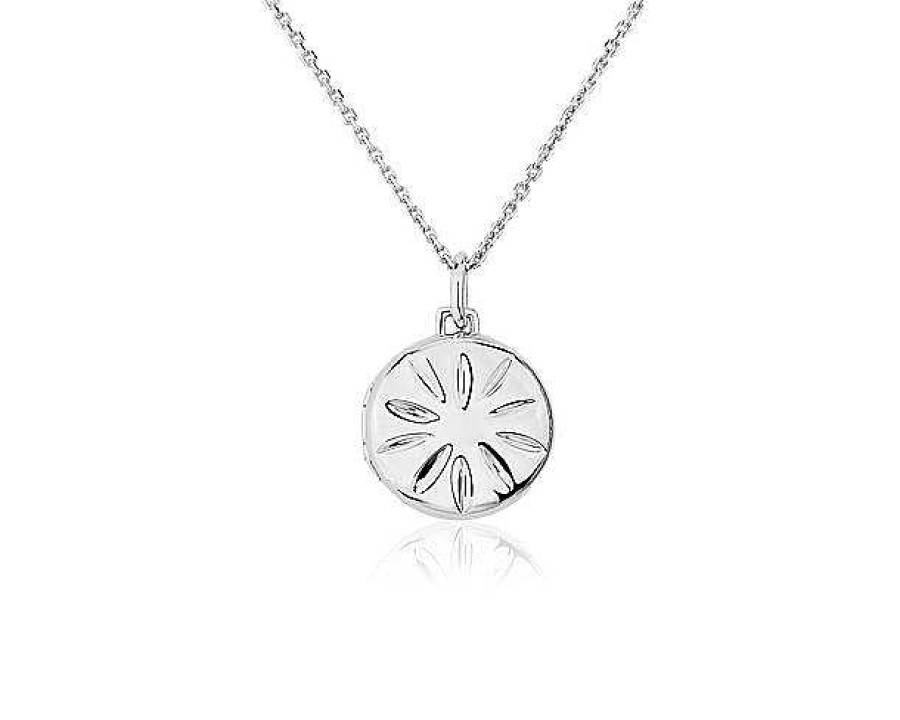 Necklaces | Blue Nile Round Slim Locket In Sterling Silver