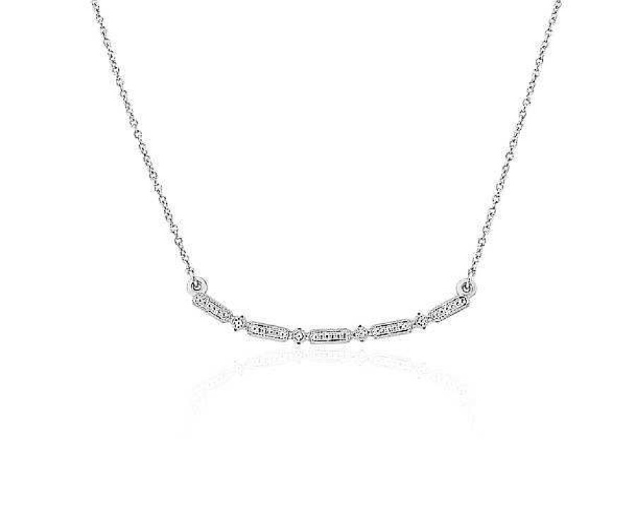 Necklaces | Blue Nile 18" Smile Necklace In Platinum (3.2 Mm)