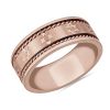 Men'S Rings | Blue Nile Star Of David Wedding Ring In 18K Rose Gold (8Mm)